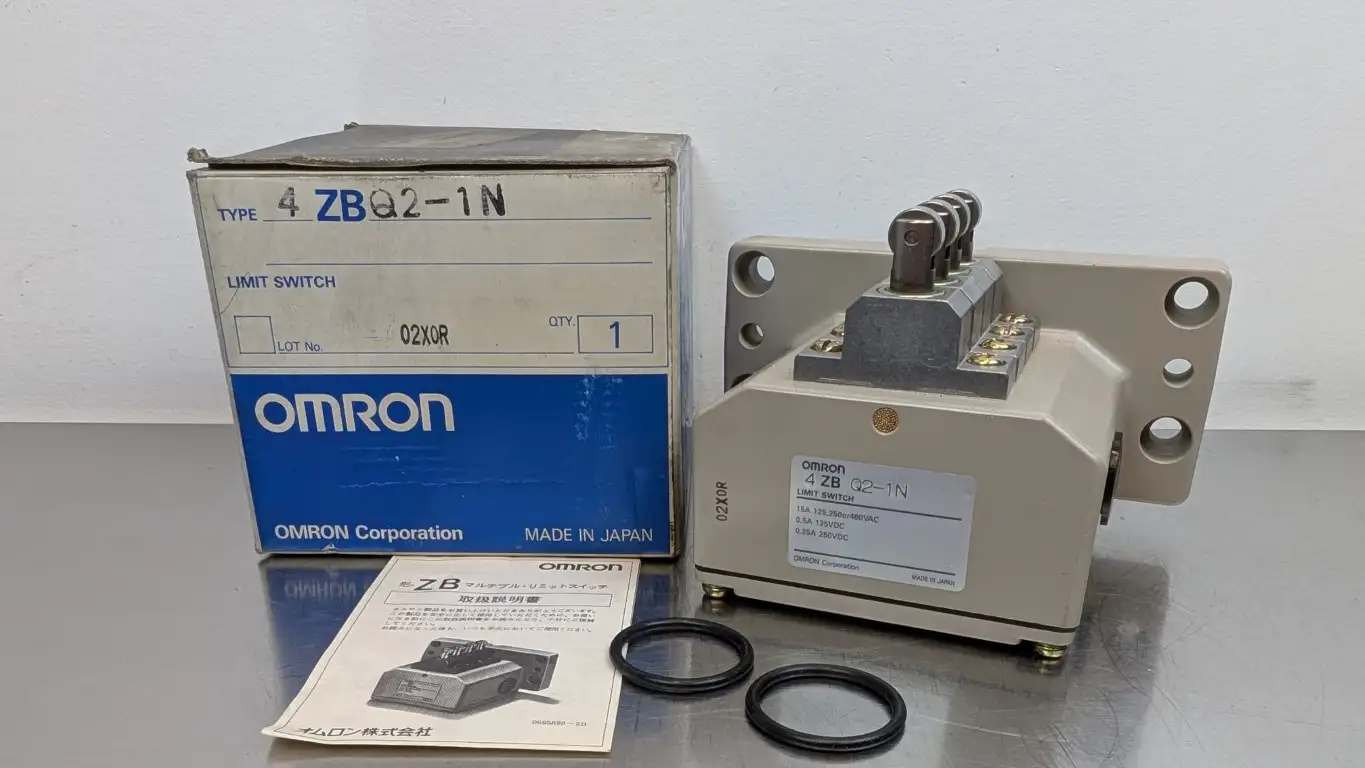 Omron 4ZBQ2-1N Limit Switch 125/250/480VAC 125/250VDC 15A AC/ 0.5A/0.25A DC