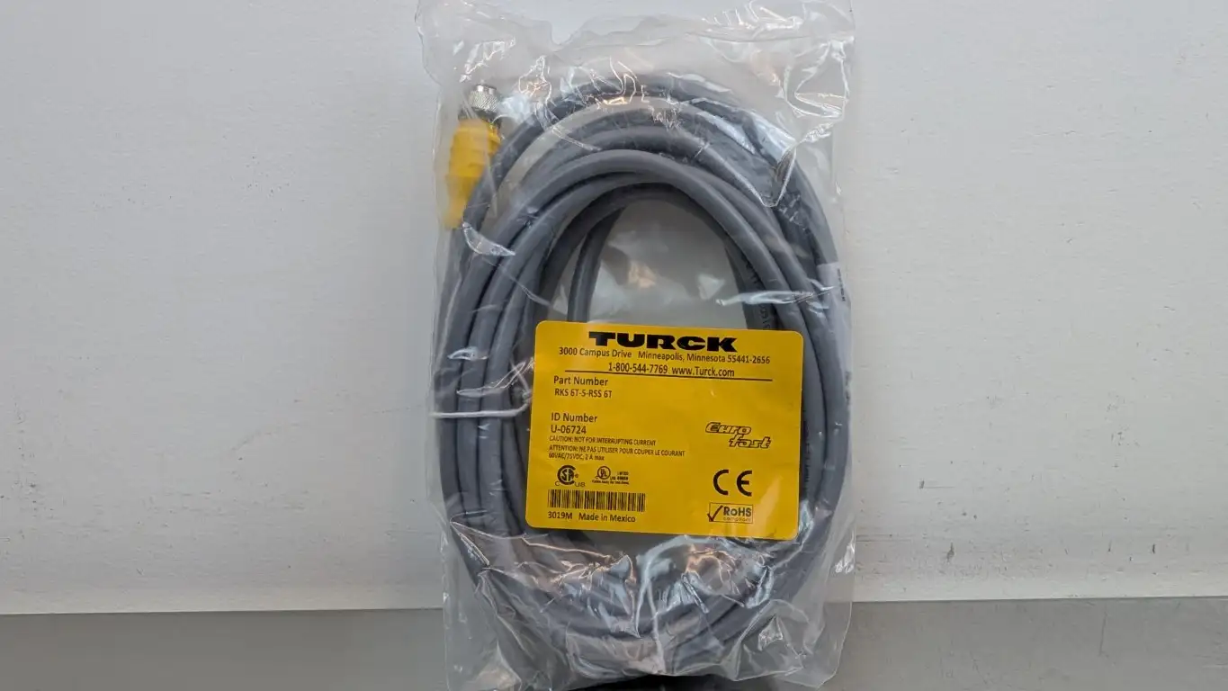 Turck RKS 6T-5-RSS 6T Actuator and Sensor Extension Cordset U-06724 6-Pin Straight Female/Male M12 eurofast Gray
