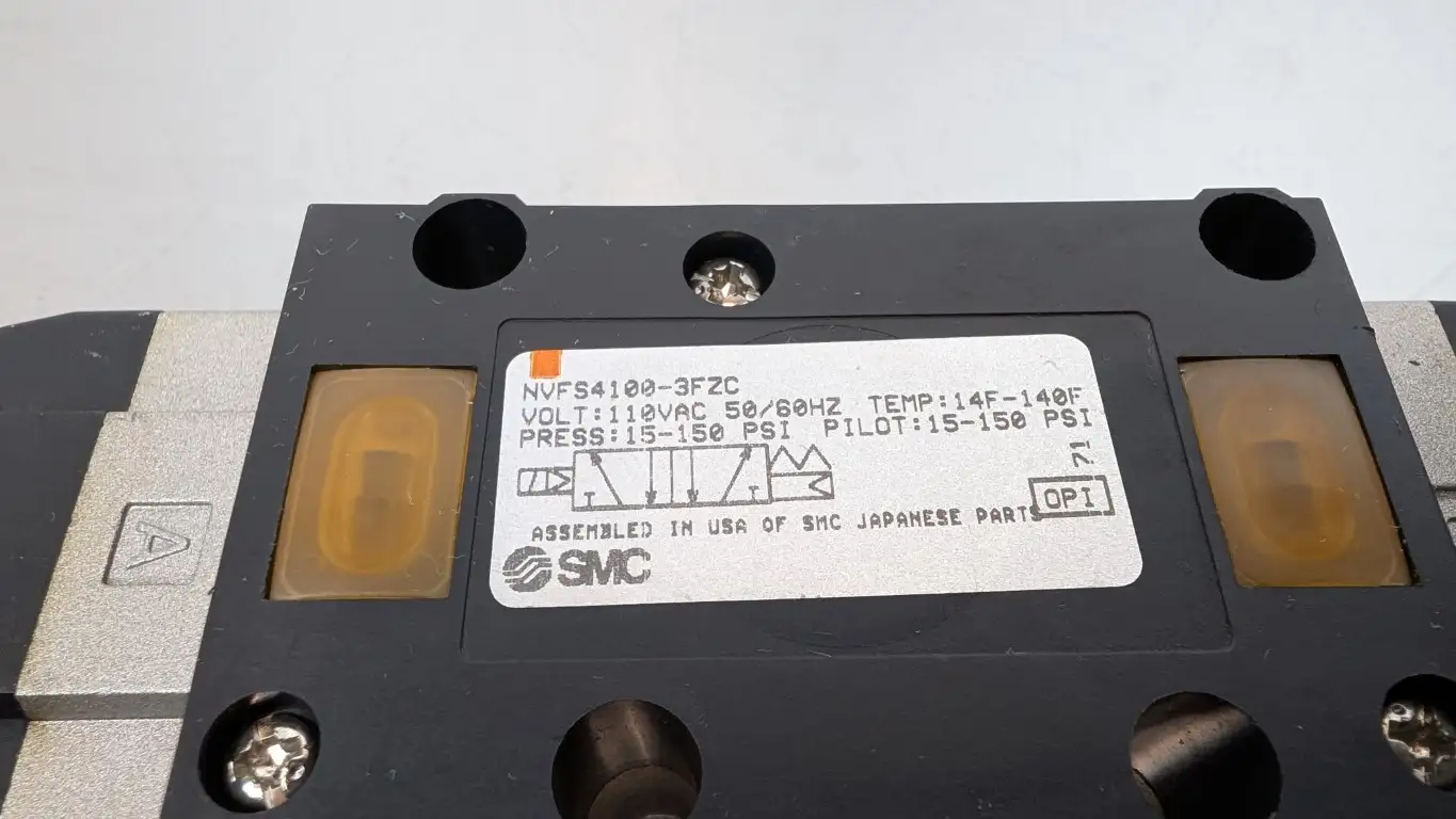 SMC NVFS4100-3FZC Solenoid Valve 110VAC Coil 15-150 PSI 110VAC - Image 4