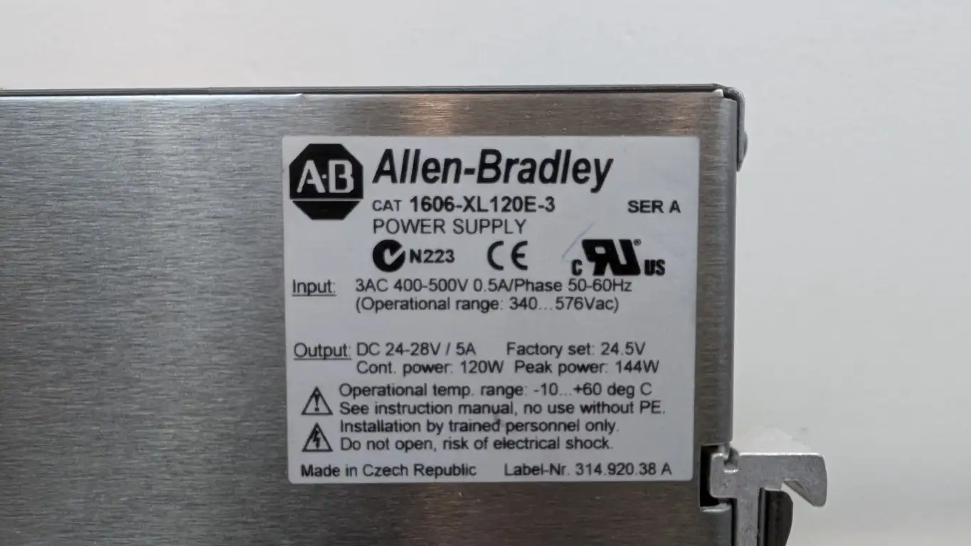 Allen-Bradley 1606-XL120E-3 Power Supply 400-500VAC 0.5A to 24-28VDC 5A - Image 4