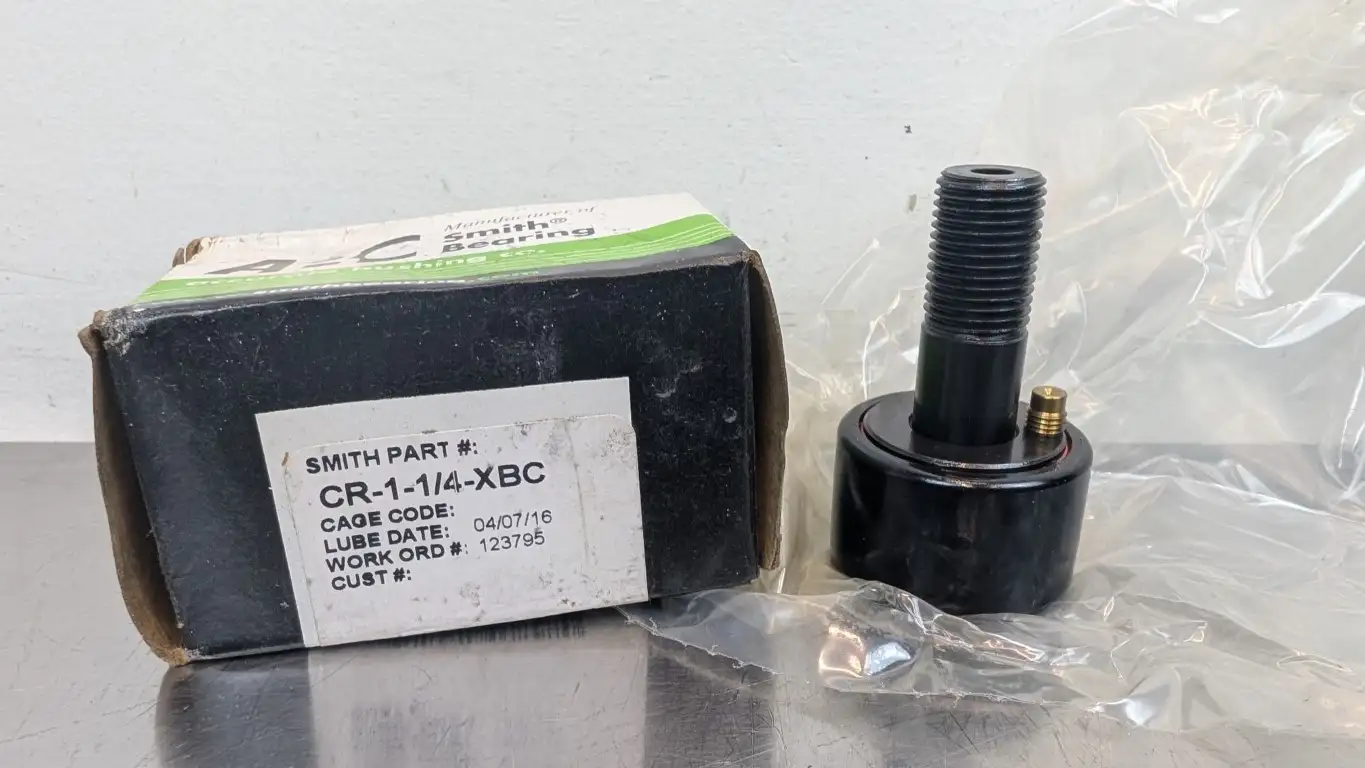 Smith Bearing CR-1-1/4-XBC Cam Follower 123795 1.25″ OD .75″ Wide x 0.5″ Long