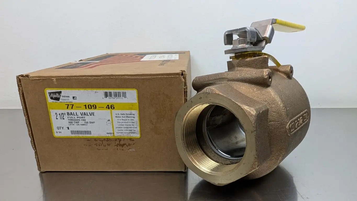 Apollo 77-109-46 Ball Valve 600 CWP – 150 SWP BRZ 2-1/2″ FNPT Latch-LOC Handle