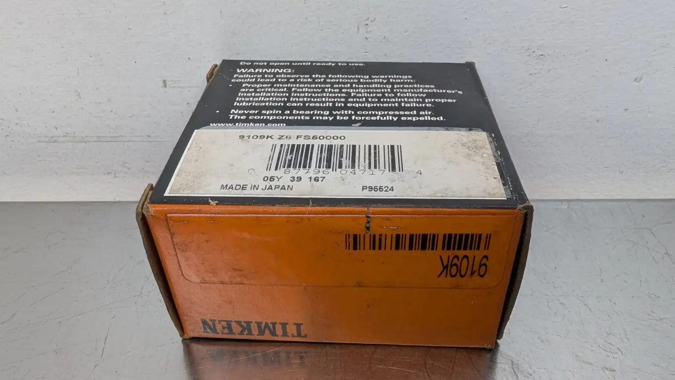 Timken 9109K Deep Groove Ball Bearing 45mm ID 75mm OD 16mm Wide - Image 3