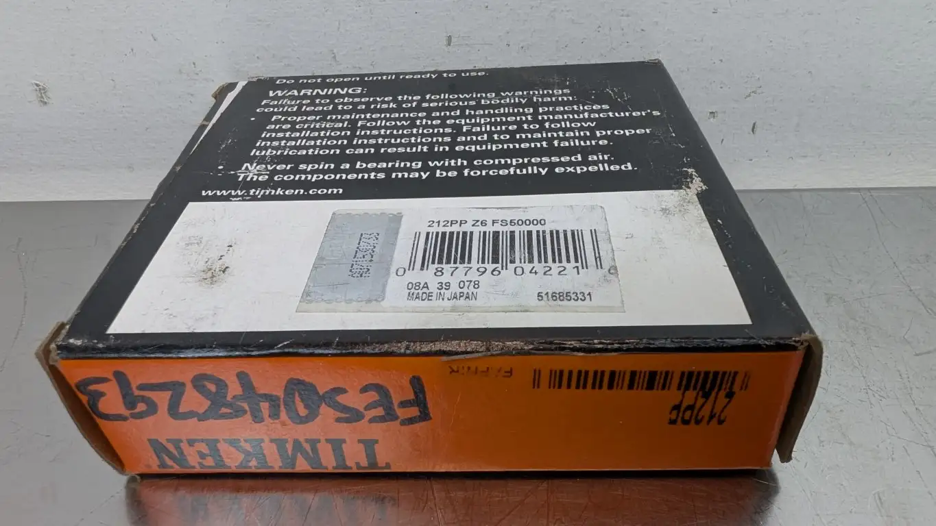 Timken 212PP Deep Groove Ball Bearing 60mm ID 110mm OD 22mm Wide - Image 3