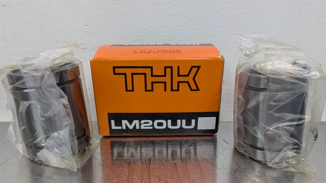 2 Pack THK LM20UU Linear Ball Bearing 20mm ID 32mm OD x 80mm Long