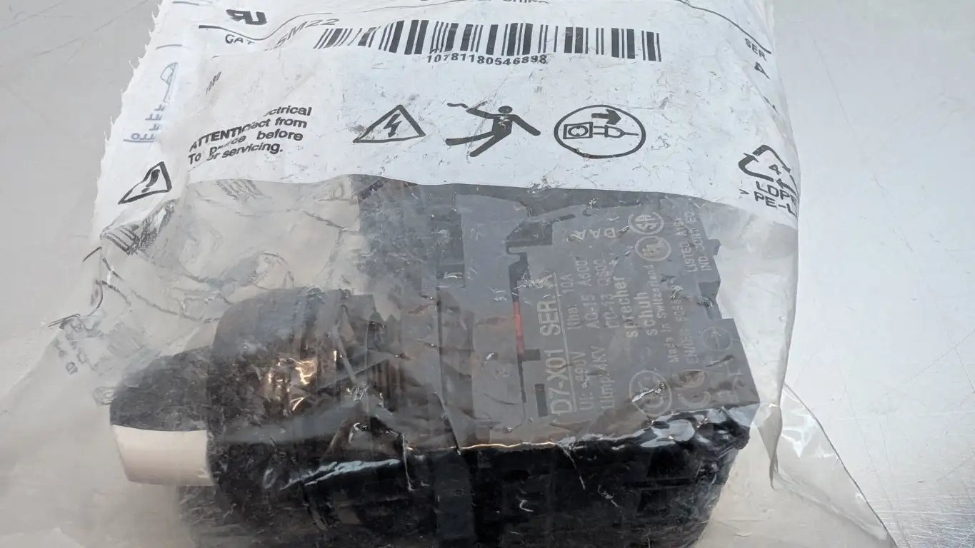 2 Pack sprecher+schuh D7P-SM22 Maintained Selector Switch Ser A 2 Position Black - Image 4