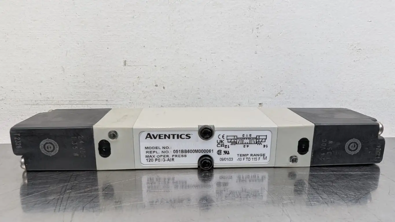 Aventics 051BB600M000061 Solenoid Valve 24VDC Coil 120 PSIG-AIR 1.35W