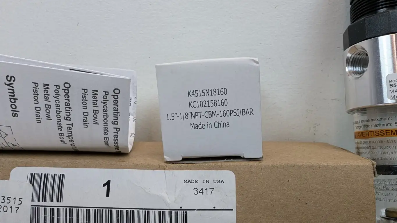 Parker B548-02AHCG/M2 Integral Filter Regulator Gauge 1/4" 150PSI - Image 2