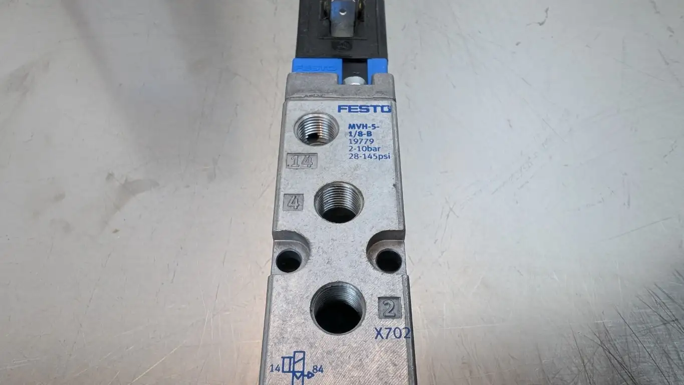 Festo MVH-5-1/8-B Solenoid Valve 19779 24VDC Coil 1/8" 2.5W - Image 5