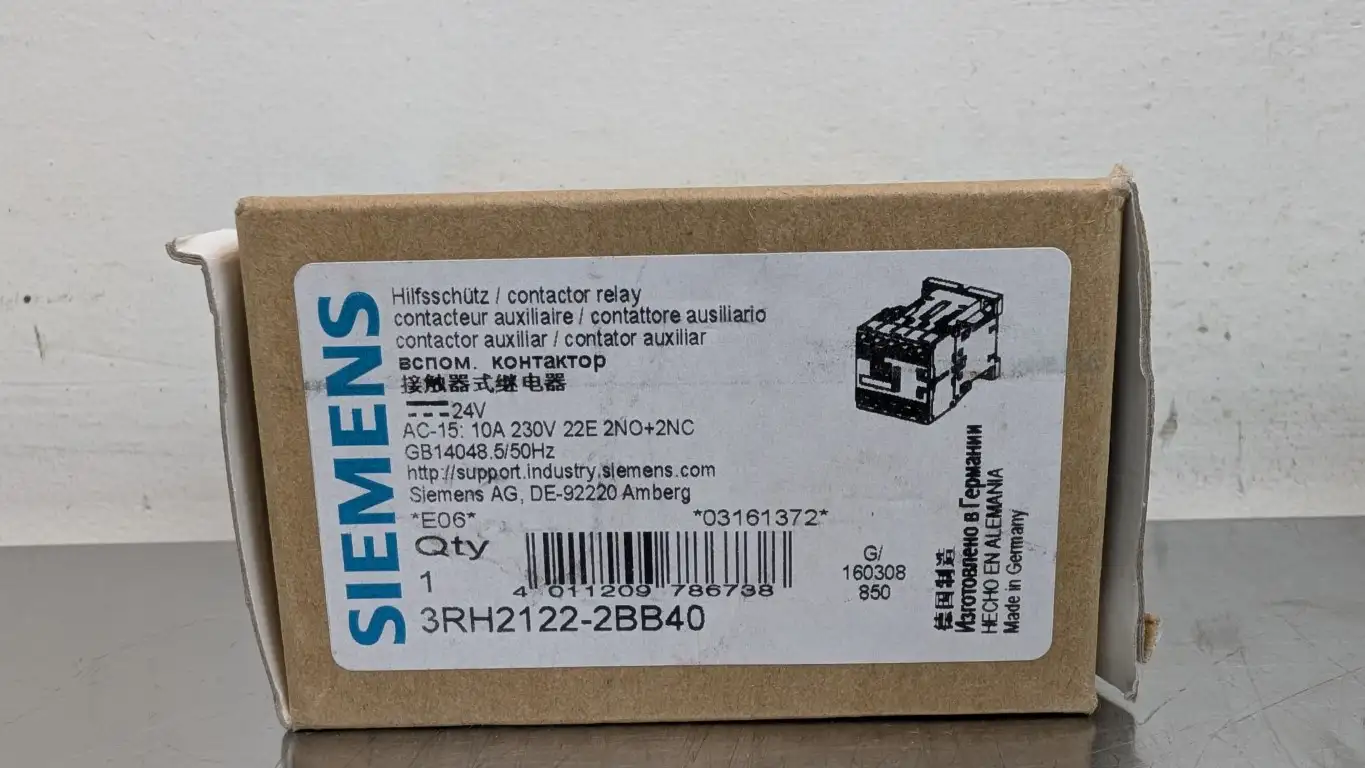 Siemens 3RH2122-2BB40 Contactor Relay 2NO 2NC 24VDC Coil 230VAC 10A - Image 5