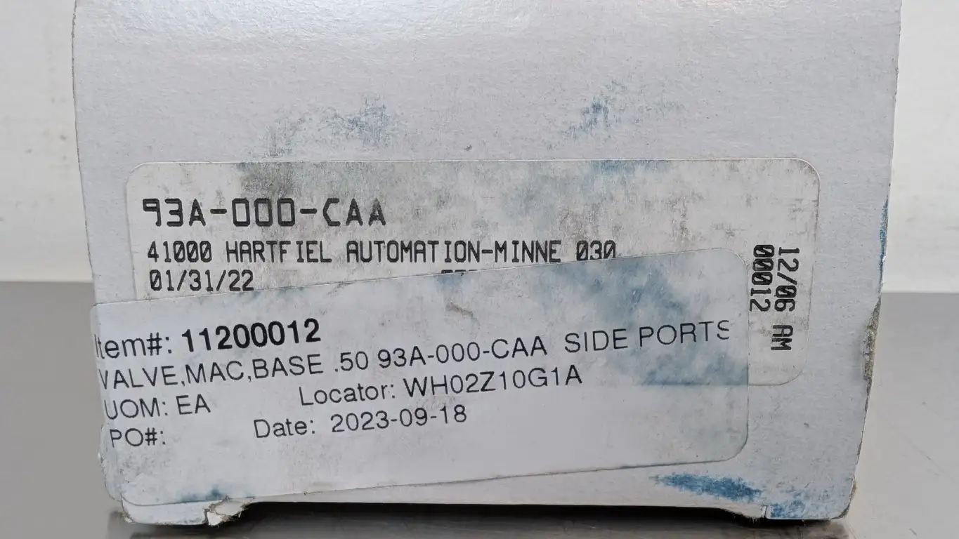 MAC 93A-000-CAA Sub-Base Manifold 1/2" NPTF - Image 7