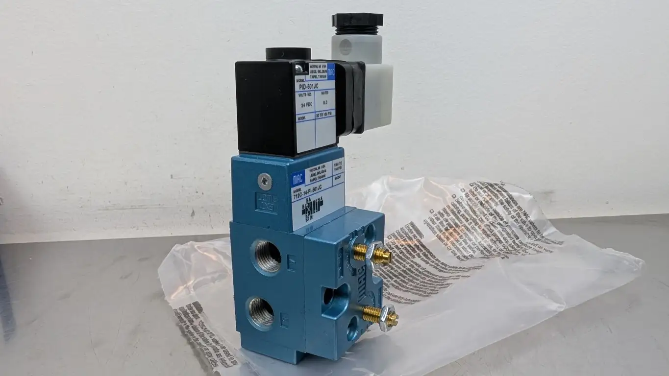 MAC 712C-14-PI-501JC Solenoid Valve PID-501JC 24VDC Coil 150 PSI Max 6W - Image 2