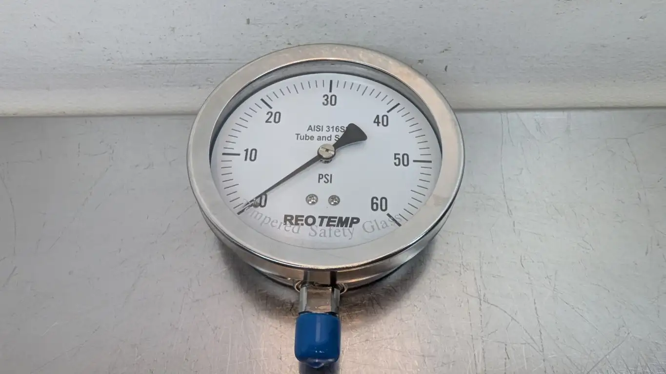 REOTemp 4 in Dial 316SS Tube Socket Tempered Glass