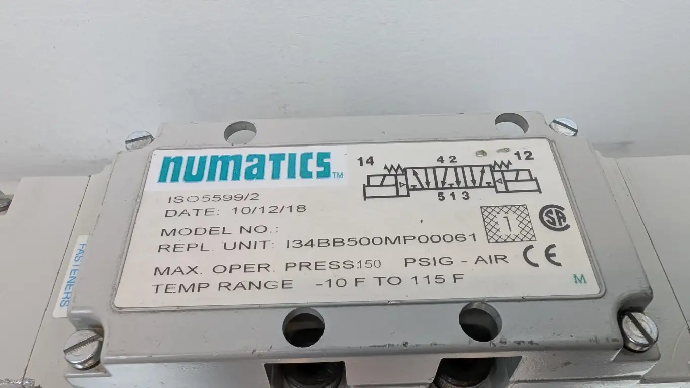 Numatics I34BB500MP00061 Solenoid Valve 24VDC Coil 4W - Image 6
