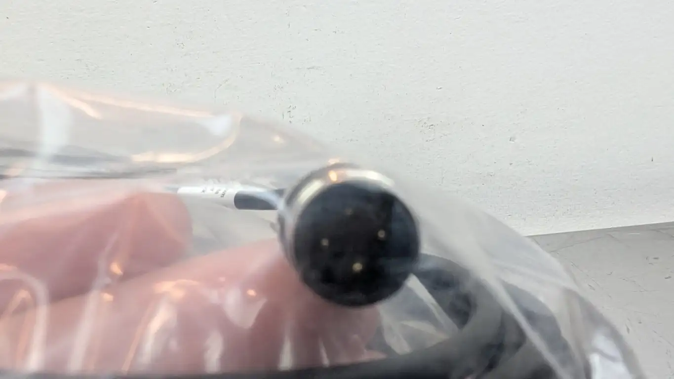 HTM Electronics R-MS4TZ-V074+R-FS4 Connecting Cable 4-Wire M12 Black PVC - Image 2