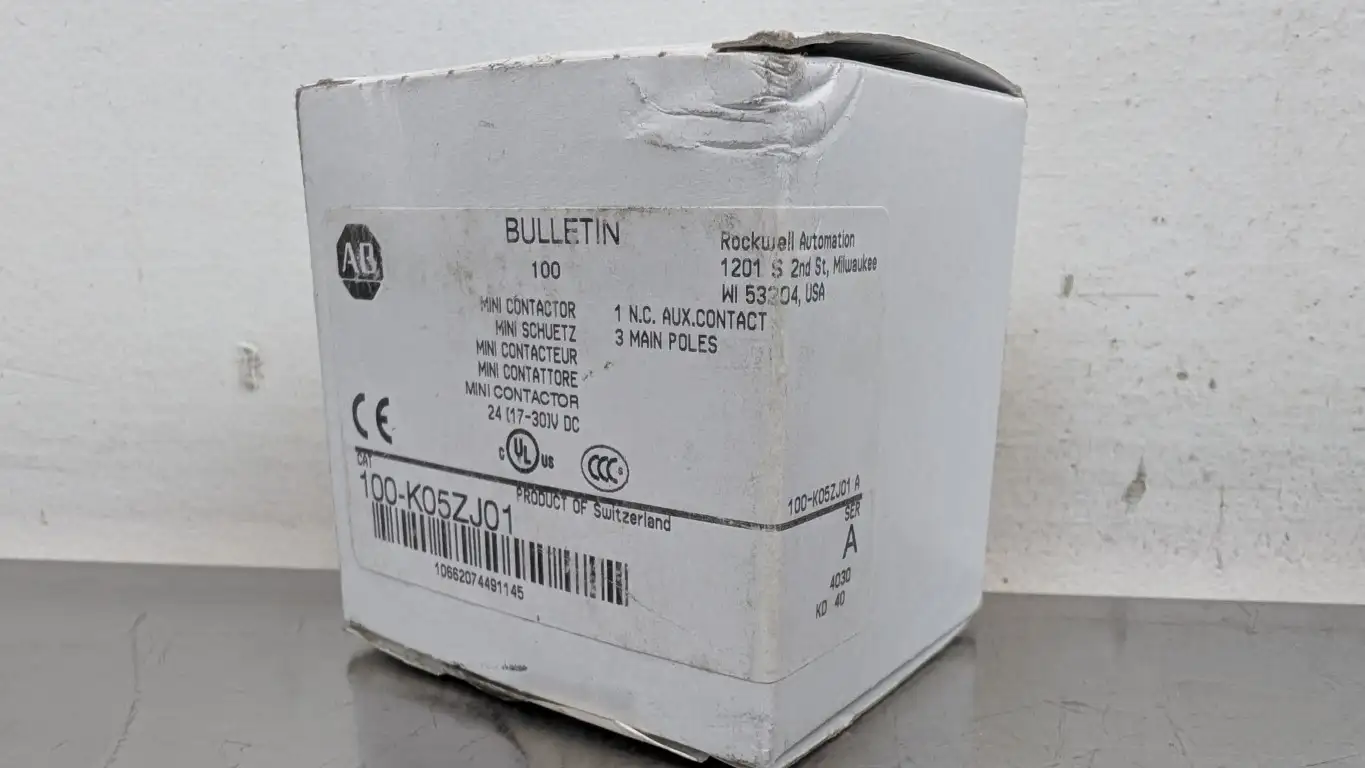 Allen-Bradley 100-K05ZJ01 Mini Contactor Ser A 1NC 24VDC Coil 5A - Image 5