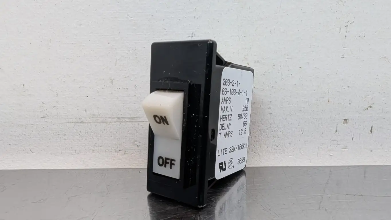 Airpax 203-2-1-66-103-4-1-1 Panel Mount Circuit Breaker Switch 66ms Delay
