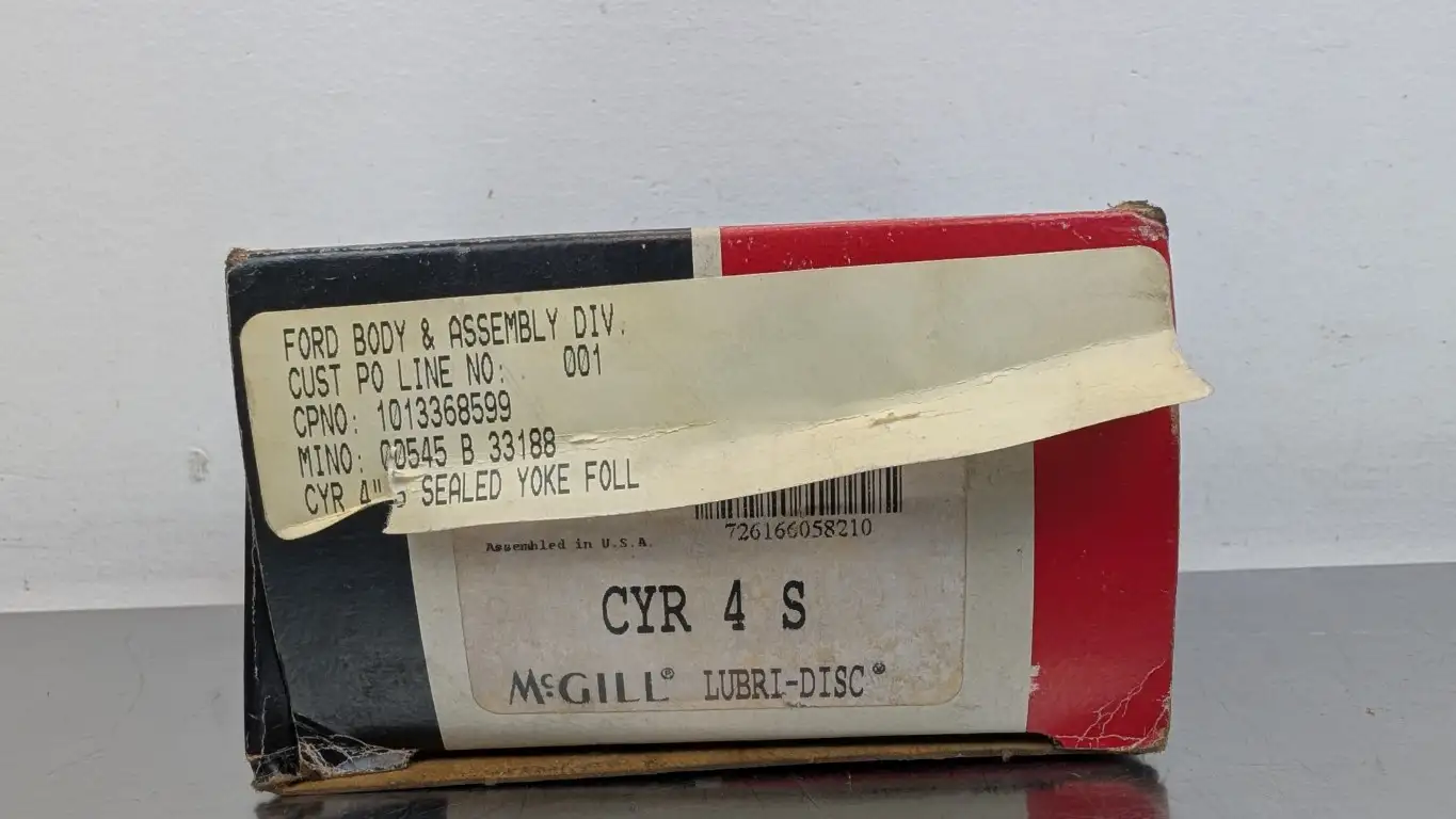 McGill CYR 4 S Flat Yoke Roller 1.25" ID 4" Roller OD 2.25" Roller Wide - Image 3