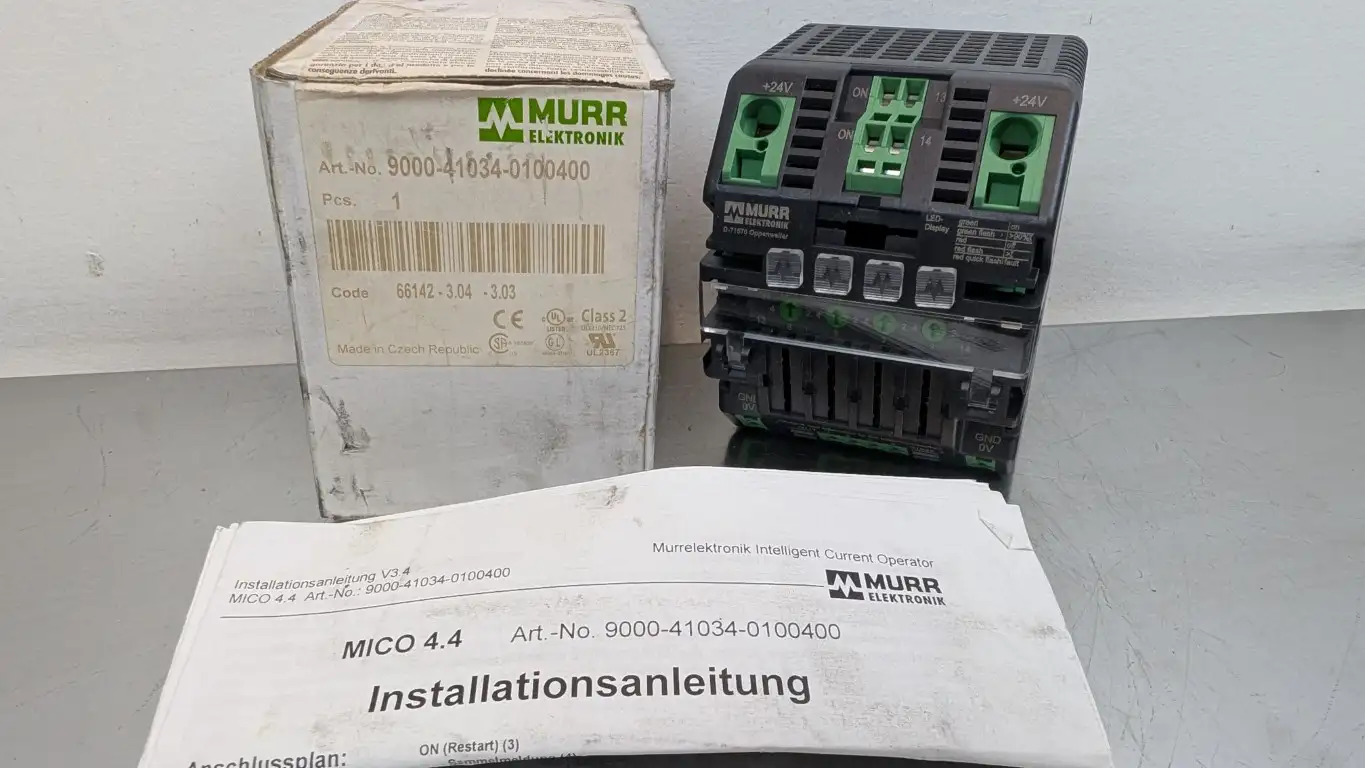 Murr Elektronik 9000-41034-0100400 MICO Electronic Circuit Protection 4 Channels 66142-3.04-3.03