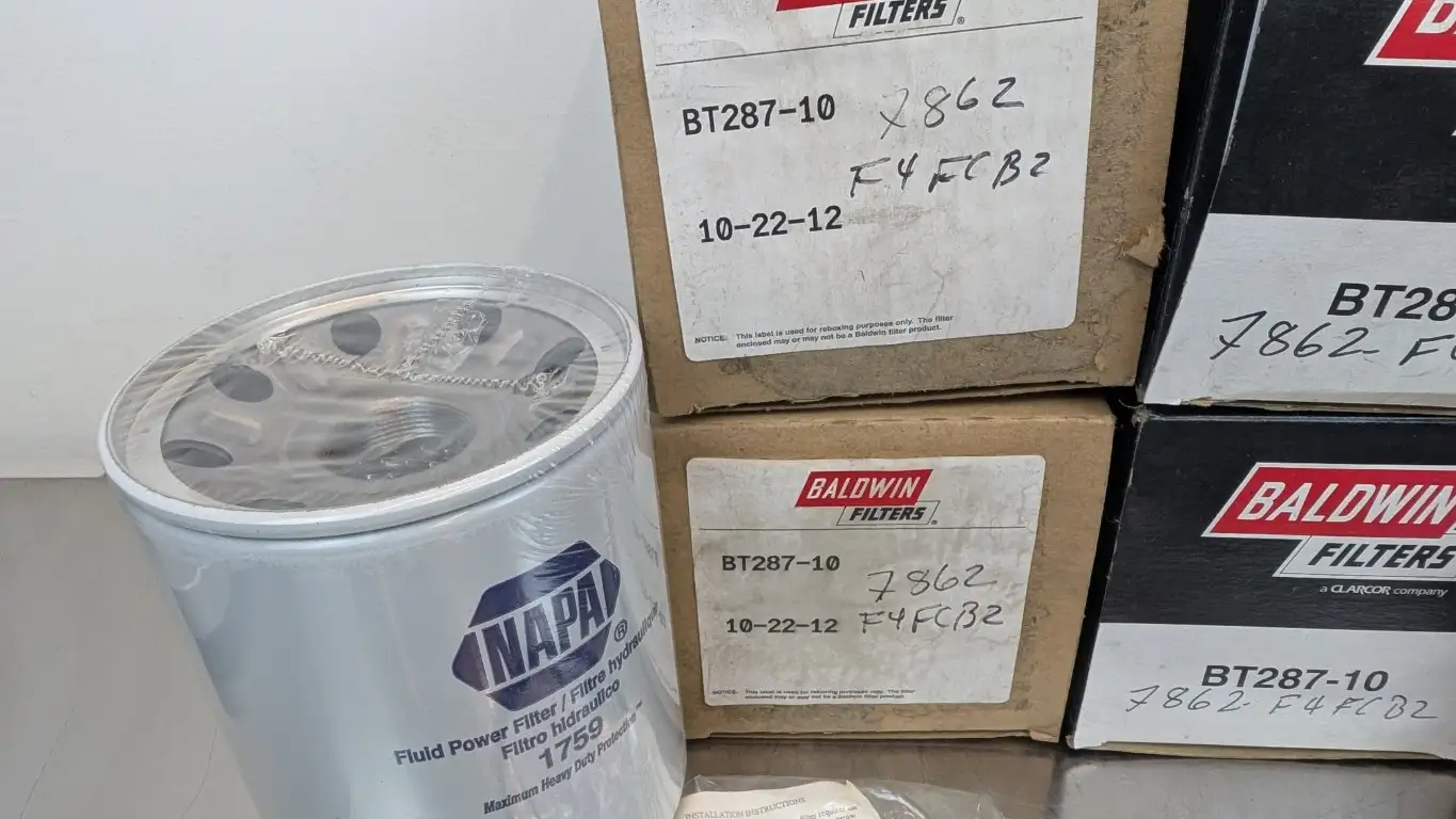 4 Pack Baldwin BT287-10 Low Pressure Hydraulic Filter Napa 1759 - Image 2