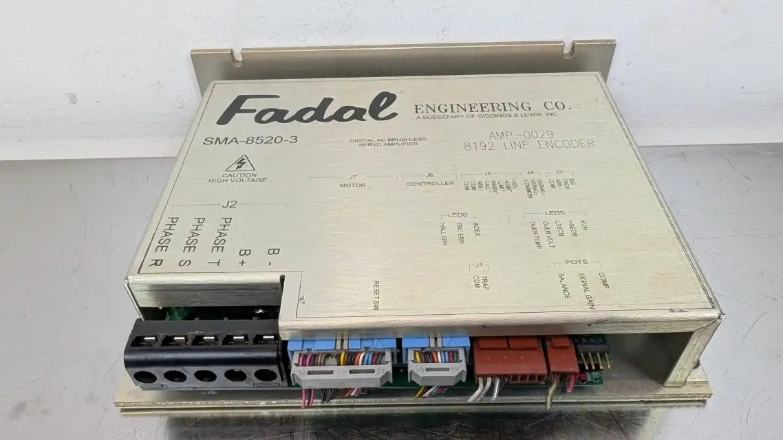Fadal SMA-8520-3 Digital AC Brushless Servo Amplifier AMP-0029 8192 Line Encoder