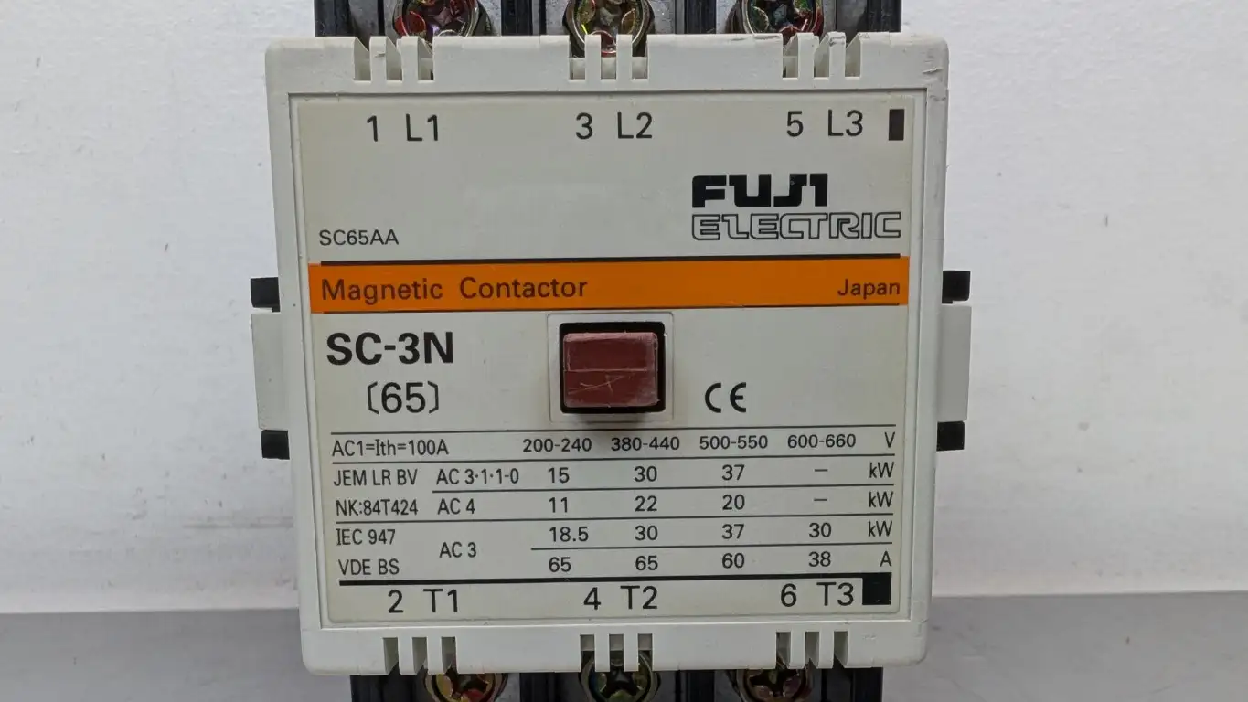 Fuji SC-3N Magnetic Contactor 100-110VAC Coil 100A 220-240/440-480/550-600VAC - Image 6