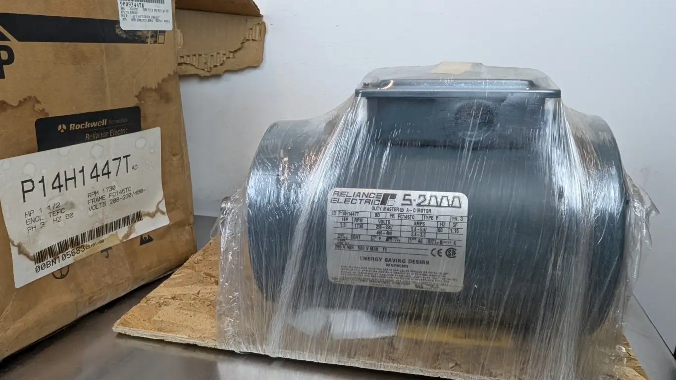 Reliance P14H1447T Industrial Motor 1.5HP 1730 RPM 208-230/460VAC FC145TC