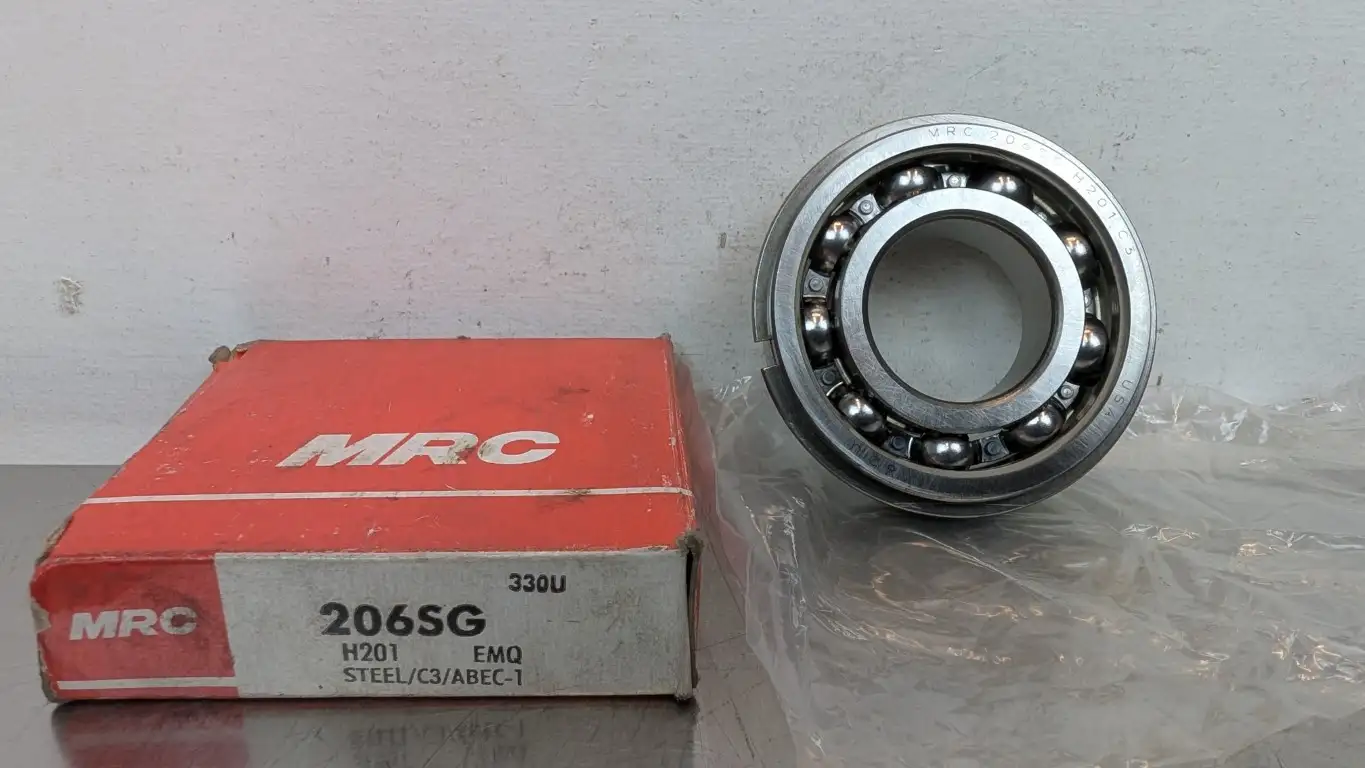 MRC 206SG Deep Groove Ball Bearing 30mm ID 62mm OD 16mm Wide