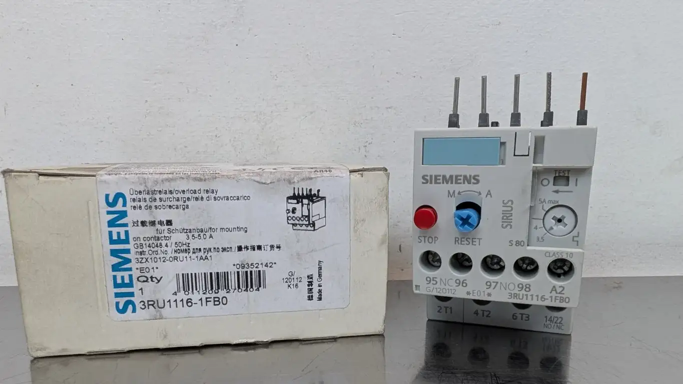 Siemens 3RU1116-1FB0 Overload Relay 3.5-5.0A