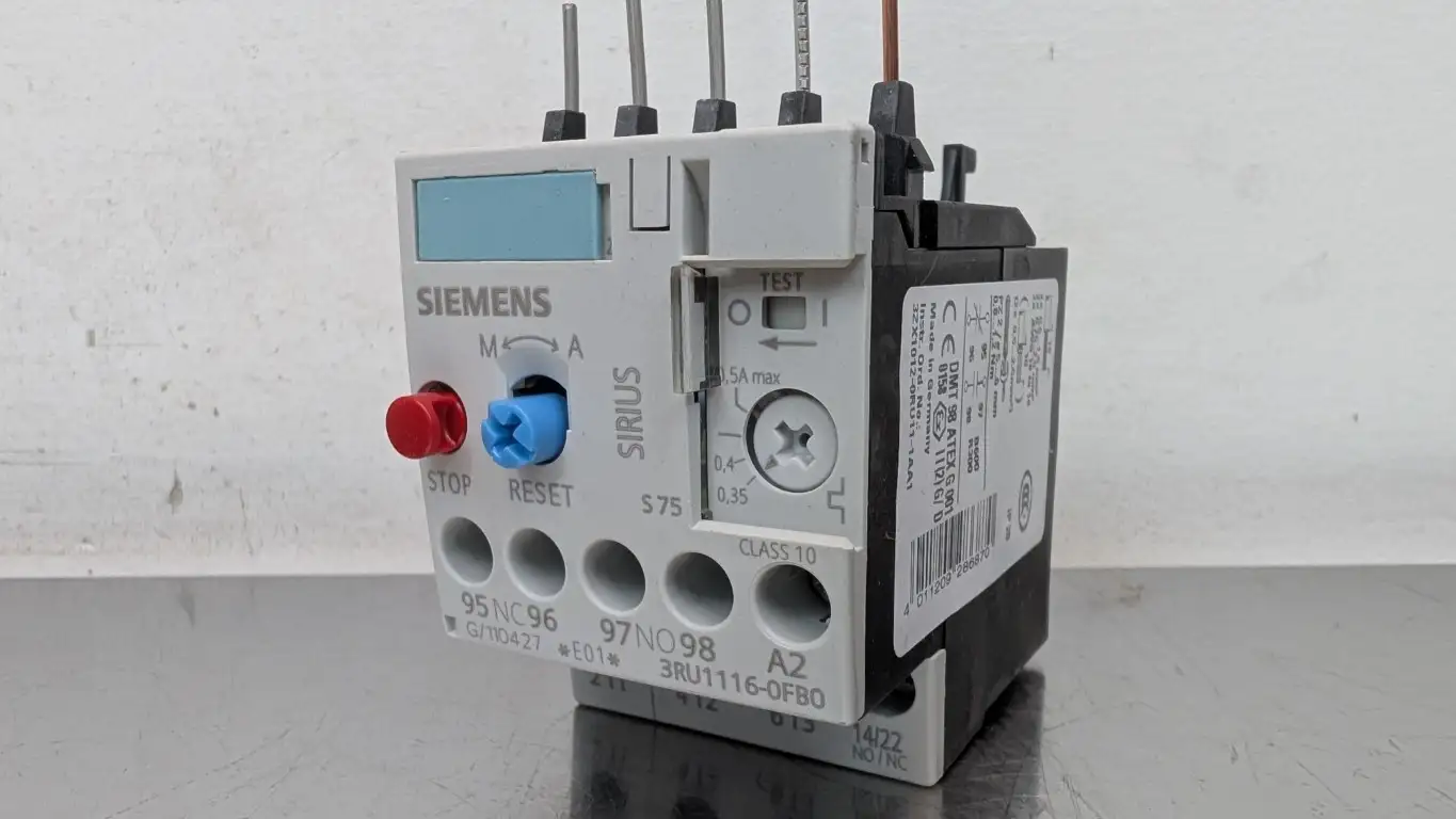Siemens 3RU1116-0FB0 Overload Relay 0.35-0.50A - Image 2