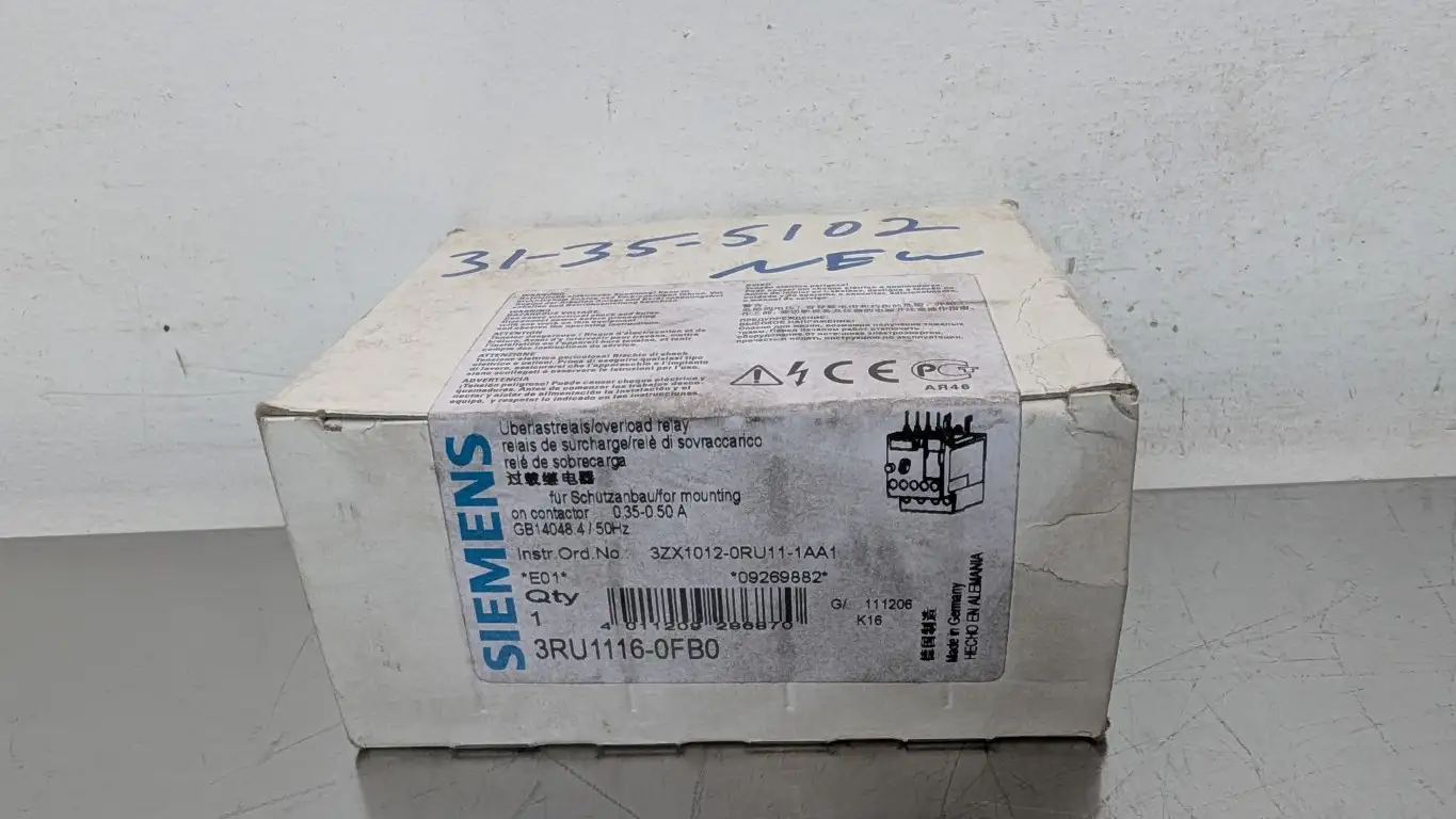 Siemens 3RU1116-0FB0 Overload Relay 0.35-0.50A - Image 5