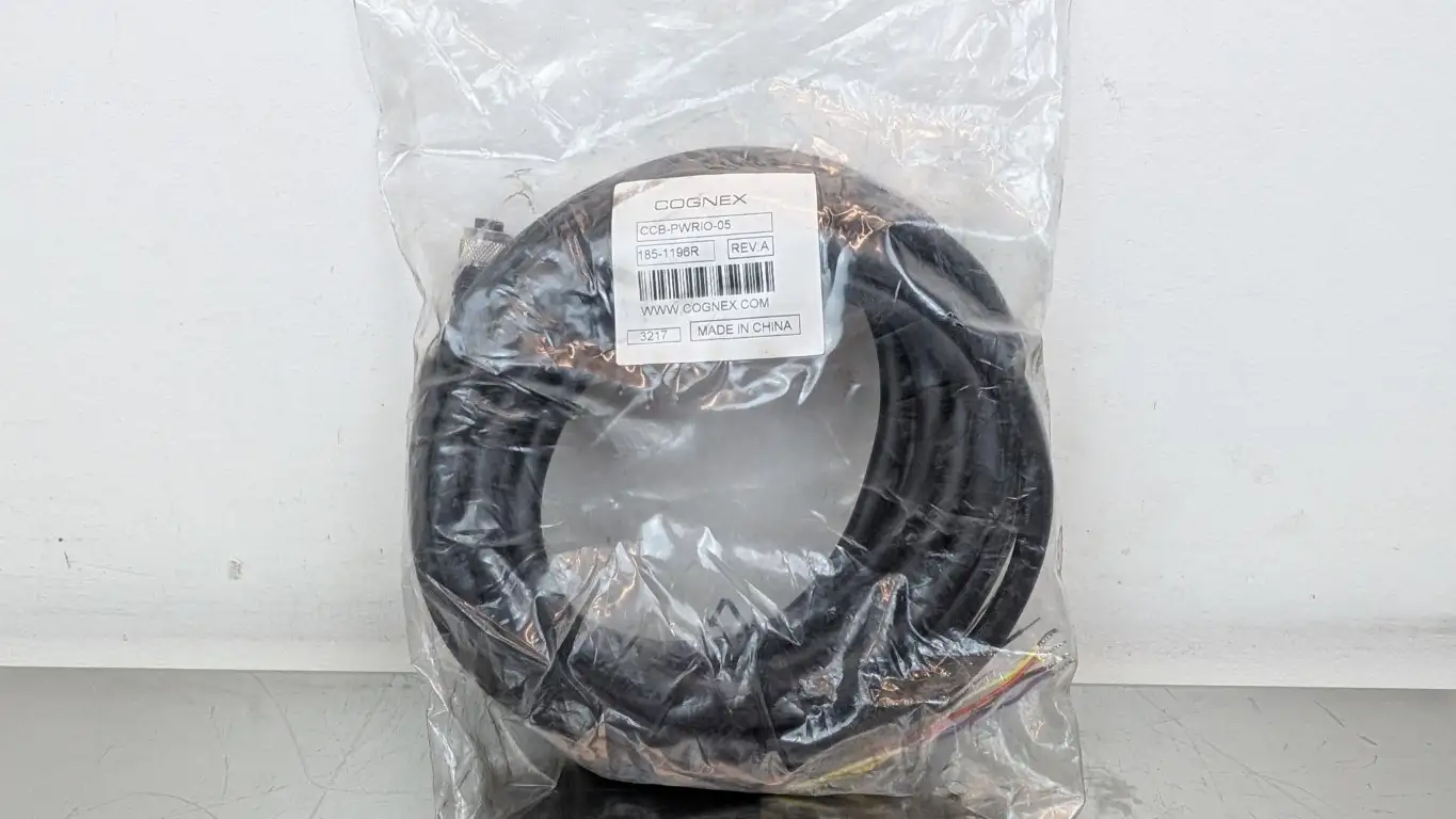 Cognex 185-1196R Power and I/O Breakout Cable CCB-PWRIO-05 Rev A 12-Pin 12-Wire 5m