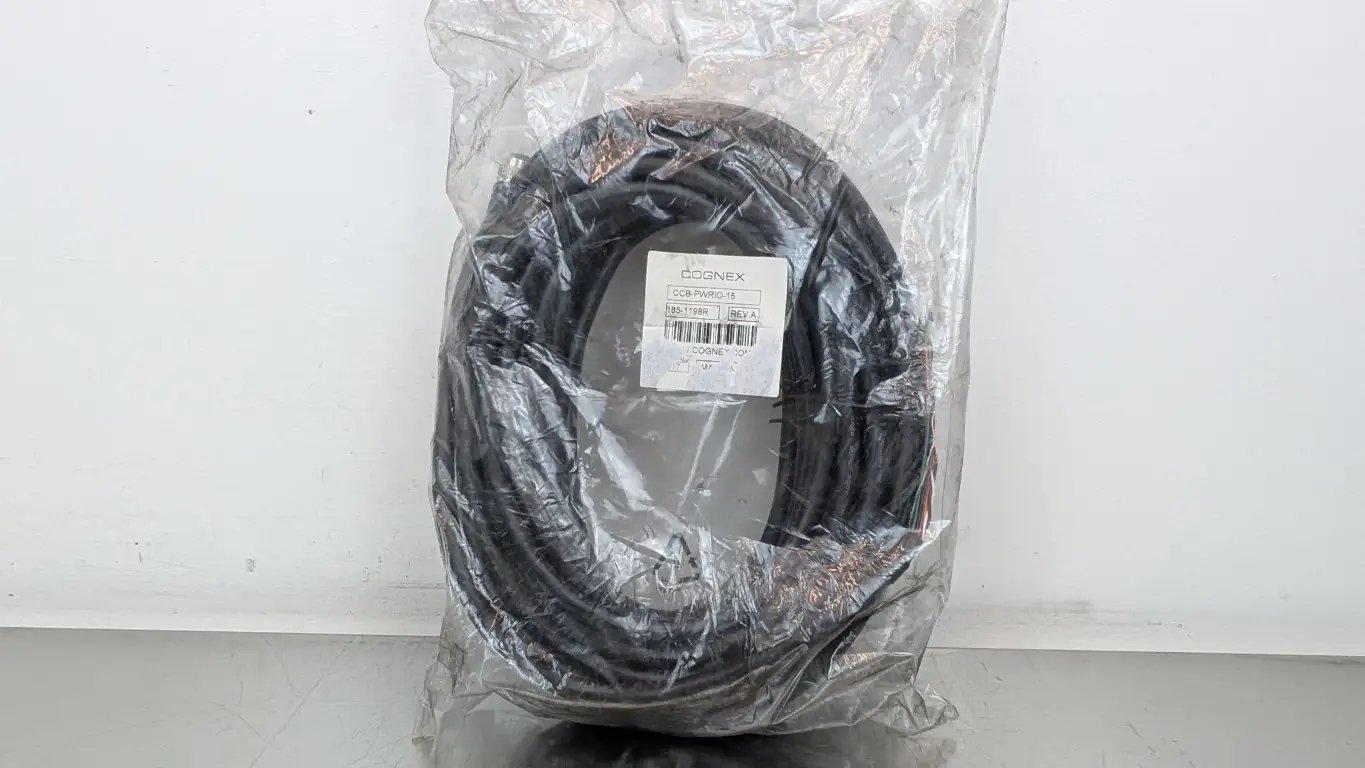 Cognex 185-1198R Power and I/O Breakout Cable CCB-PWRIO-15 Rev A 12-Pin 12-Wire 15m