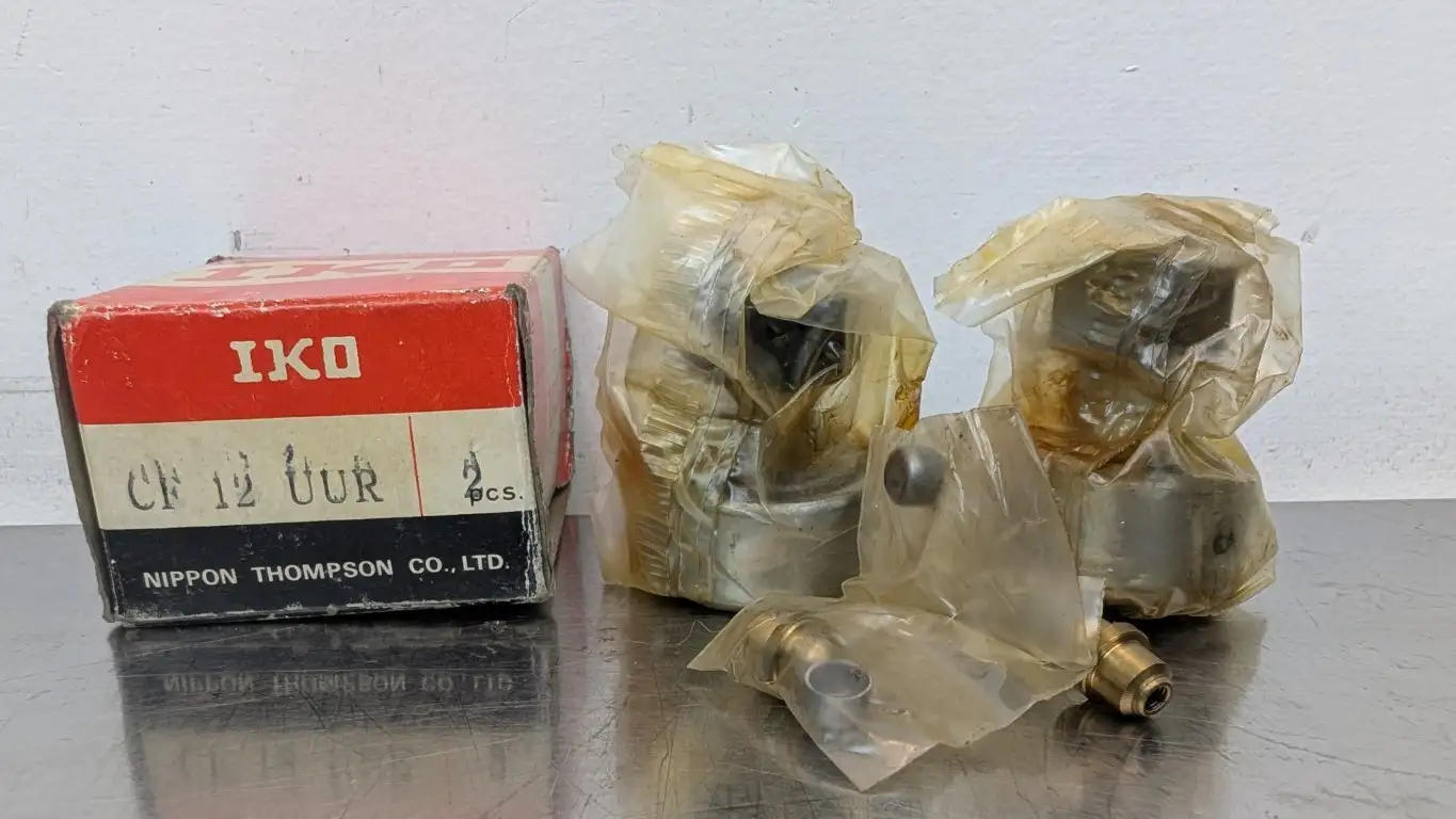 2 Pack IKO CF 12 UUR Cam Follower 30mm Roller Dia 12mm Stud Dia OD 14mm Roller Wide