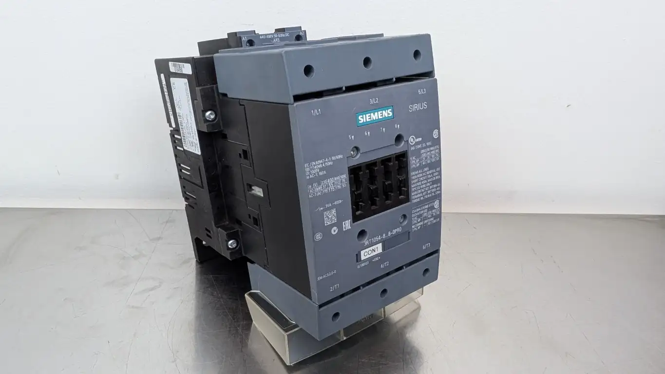 Siemens 3RT1054-8AR38-0PR0 Power Contactor 440-480VDC Coil 400VAC 115A