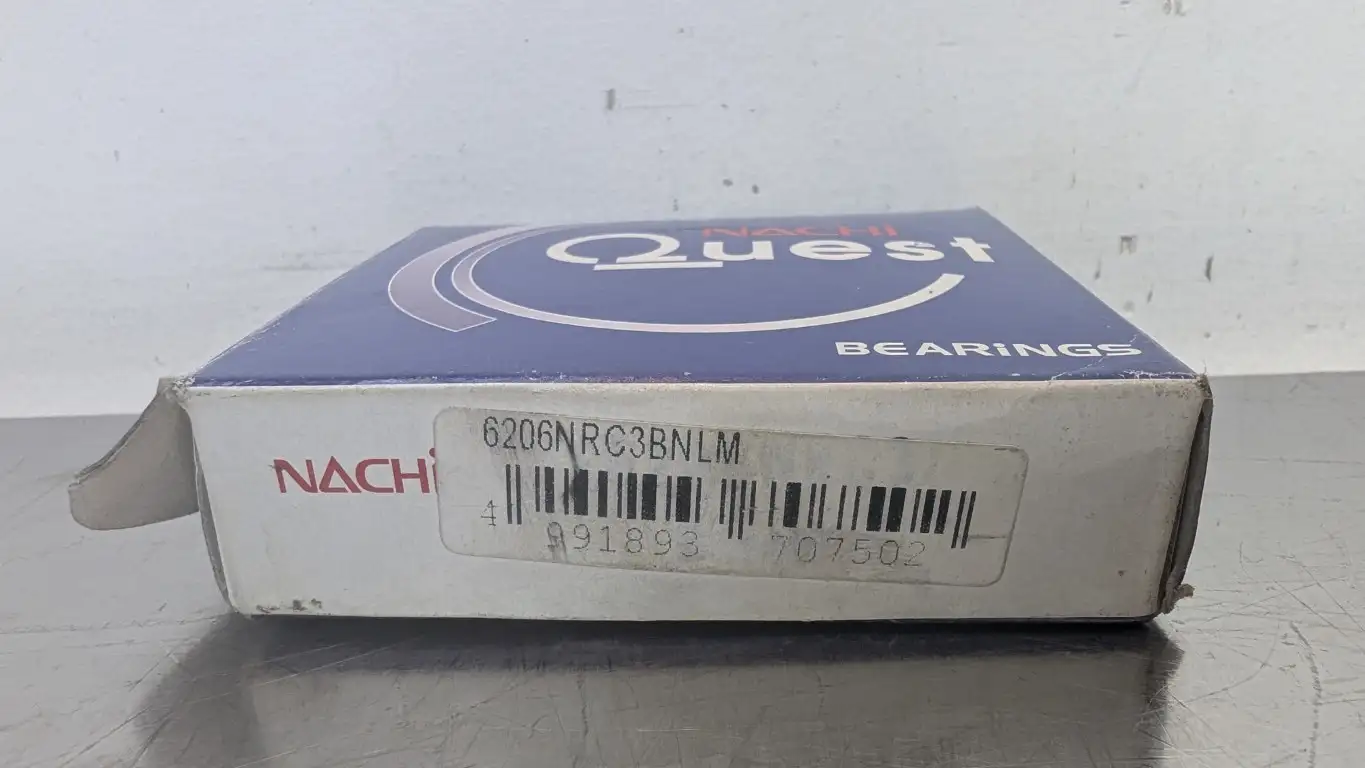 Nachi 6206 NR C3 BNLM Deep Groove Ball Bearing 30mm ID 62mm OD 16mm Wide w/Snap Ring - Image 4