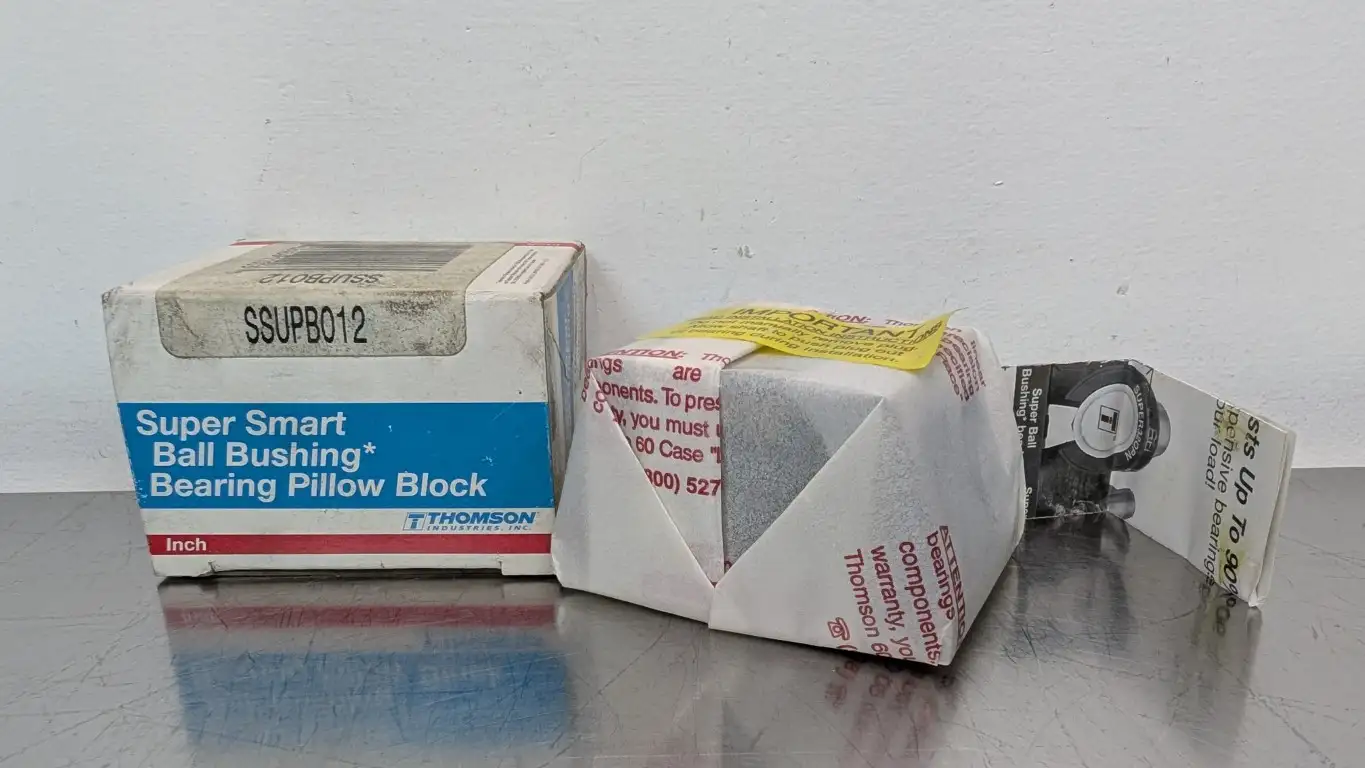 Thomson SSUPB012 Ball Bushing Pillow Block Bearing Open 0.75″ ID 2.750″ OD x 2.750″ Long