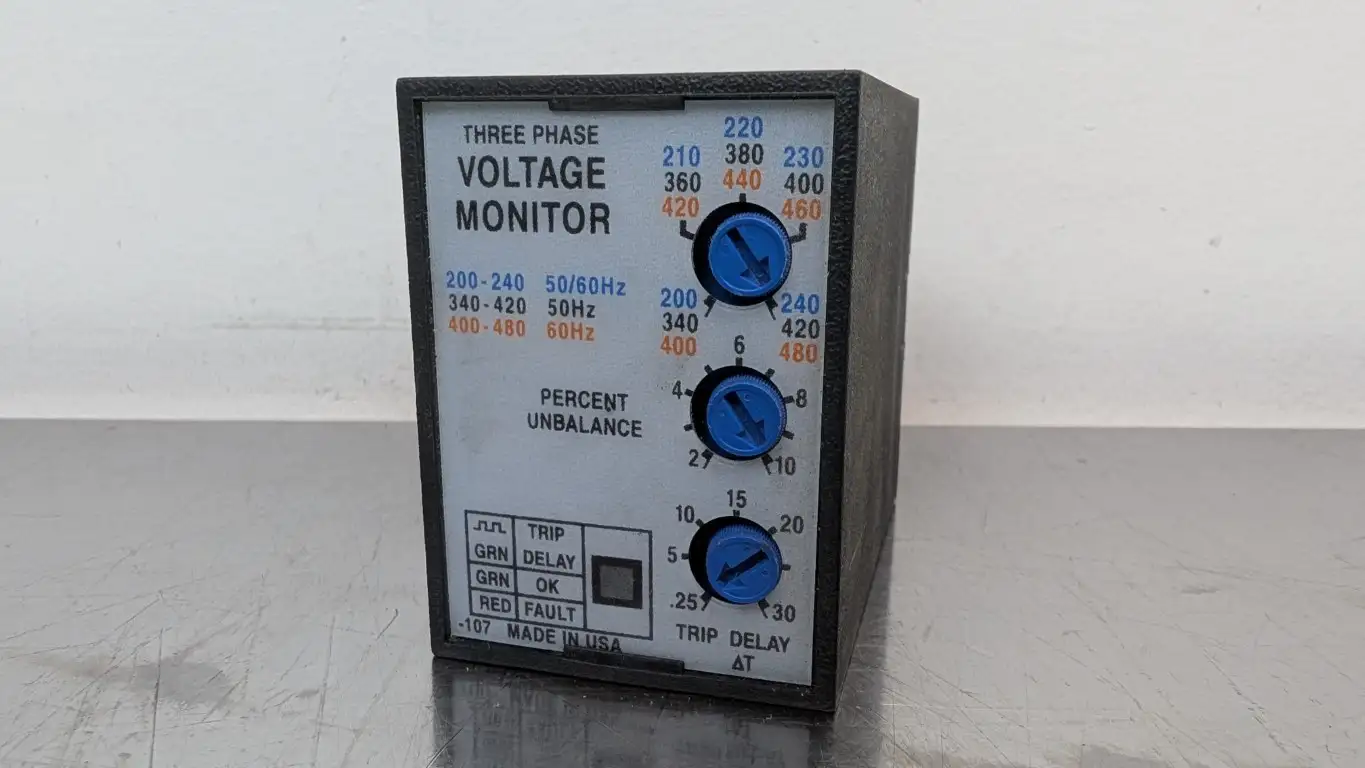 ABB PLMU11 3 Phase Line Monitor PC606 5JJ49 SSAC 200-480VAC 10A - Image 3
