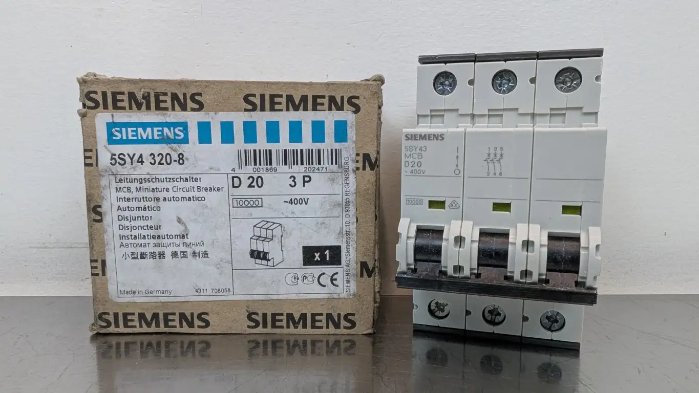 Siemens 5SY4320-8 Miniature Circuit Breaker 5SY4 320-8 400VAC 20A