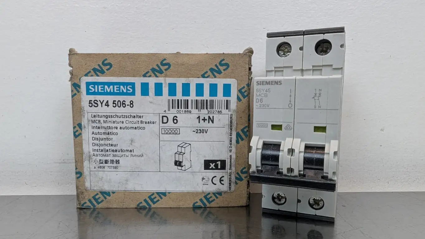 Siemens 5SY4506-8 Miniature Circuit Breaker 5SY4 506-8 230VAC 6A