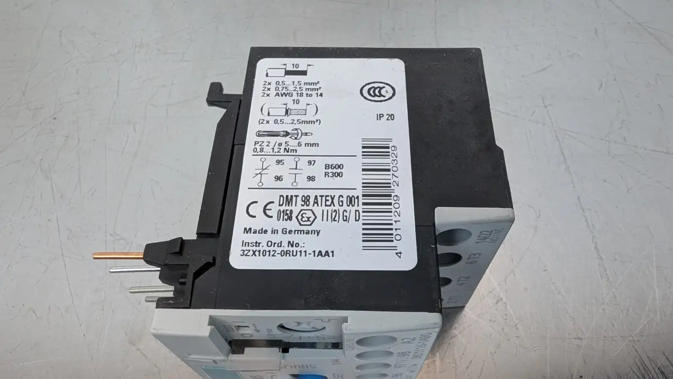 Siemens 3RU1116-1AB0 Thermal Overload Relay 1.1-1.6A - Image 5