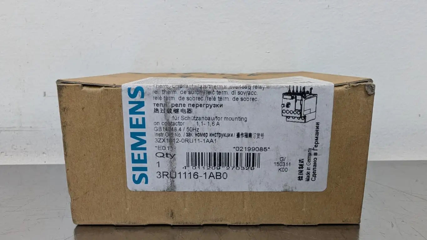 Siemens 3RU1116-1AB0 Thermal Overload Relay 1.1-1.6A - Image 6