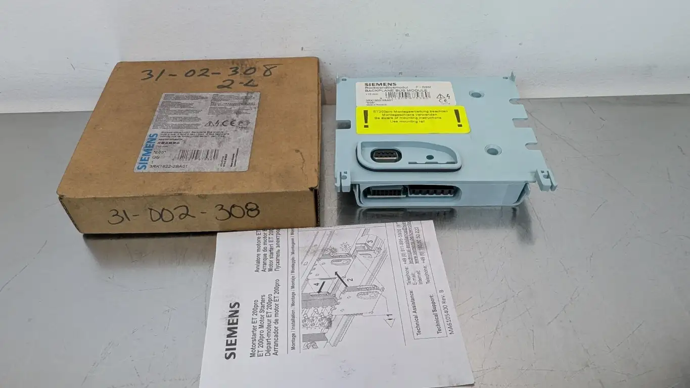 Siemens 3RK1922-2BA01 Backplane Bus Module 110mm