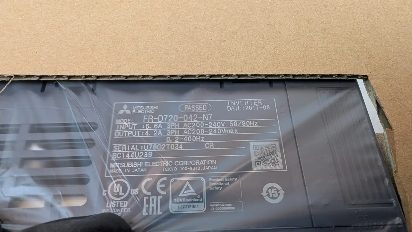 Mitsubishi FR-D720-042-N7 Compact Size Inverter 1HP 0.2-400Hz - Image 3