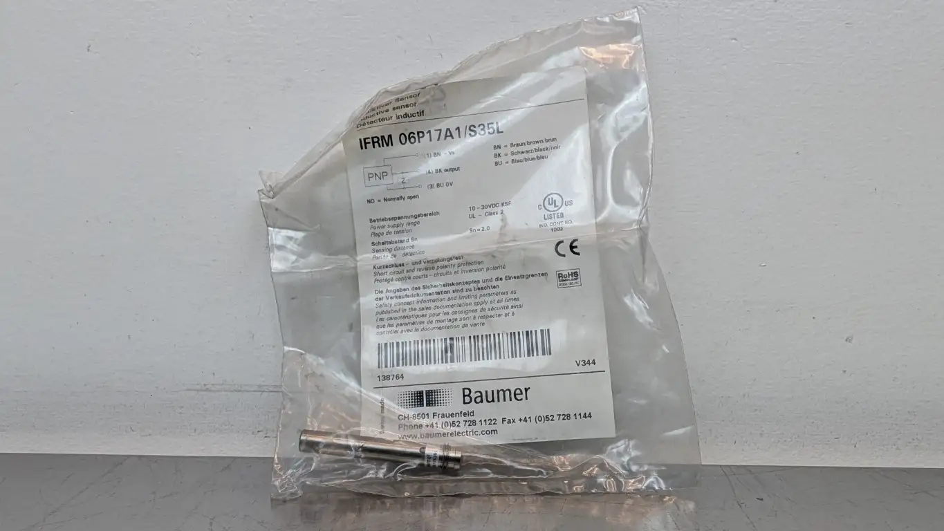 Baumer IFRM 06P17A1/S35L Inductive Sensor 2mm 10-30VDC