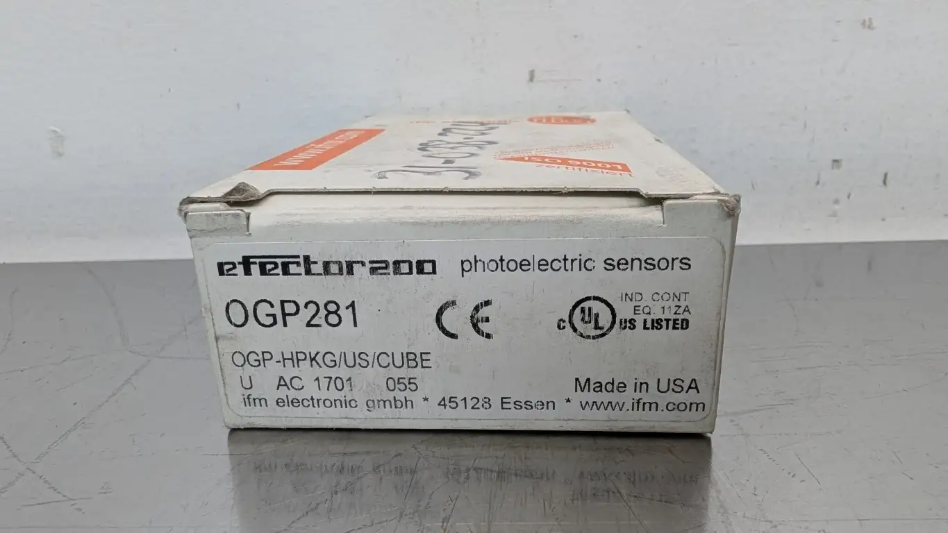 IFM Efector OGP281 Retro-Reflective Sensor OGP-HPKG/US/CUBE 0.1-4m 10-30VDC - Image 4