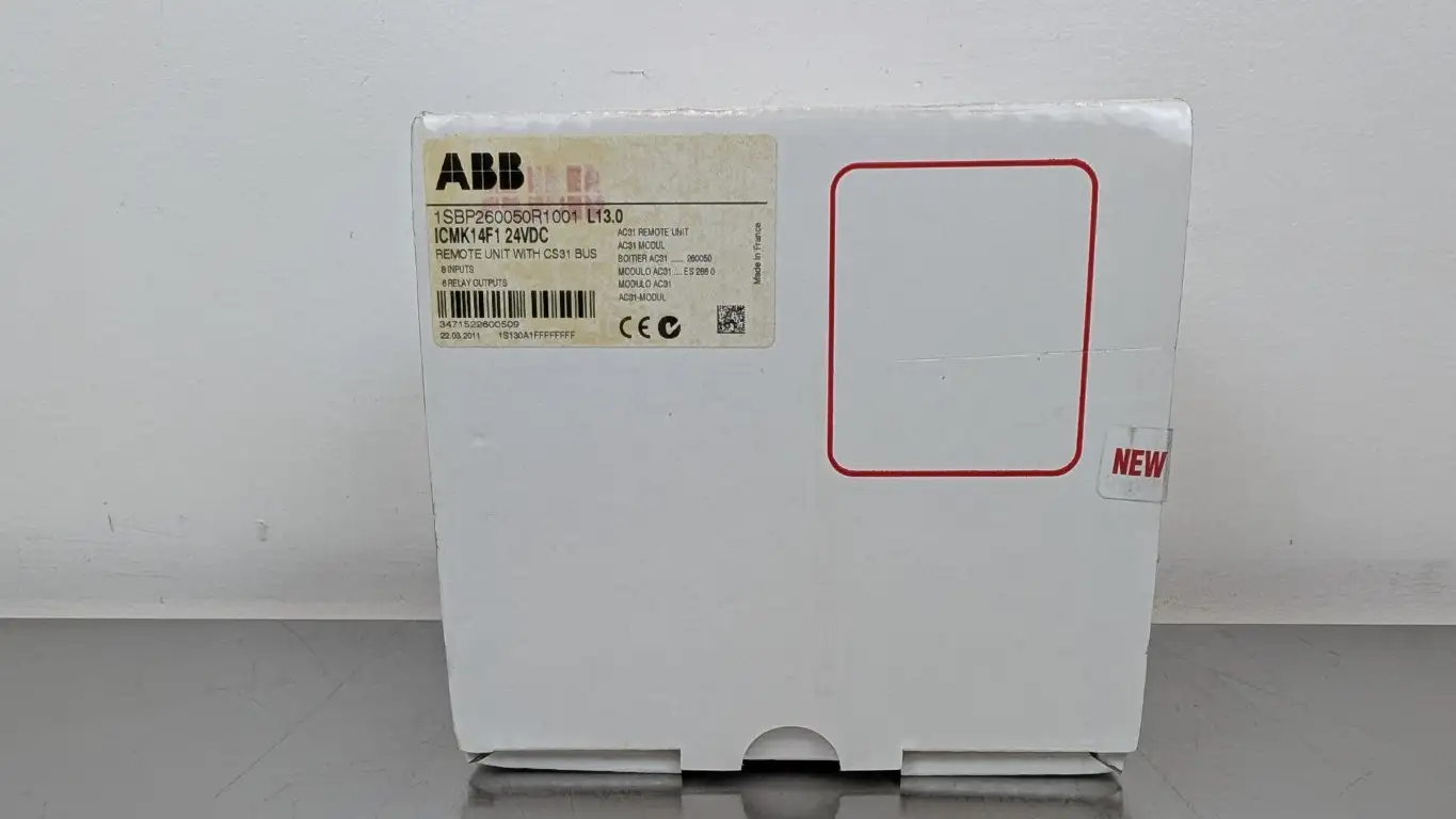ABB 1SBP260050R1001 Remote Unit ICMK14F1 8 Digital Inputs 6 Relay Outputs CS31 Bus
