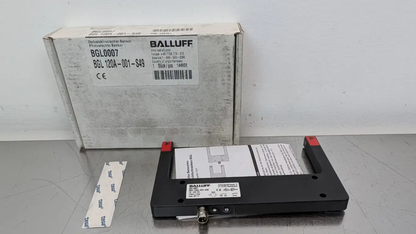 Balluff BGL0007 Fork Sensor BGL 120A-001-S49 156461 120mm Opening 10-30VDC