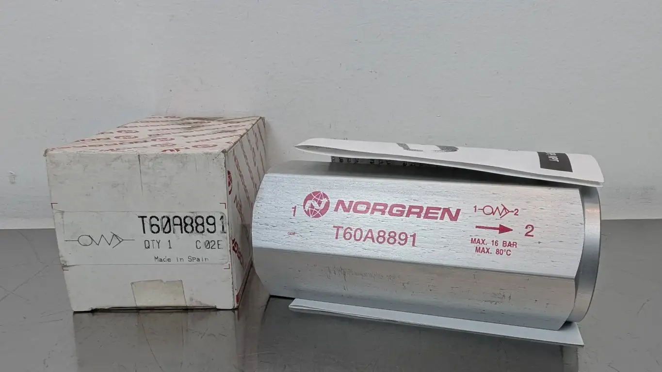 Norgren T60A8891 Excess Flow Shut-Off Valve 1″ NPT 16 bar Max