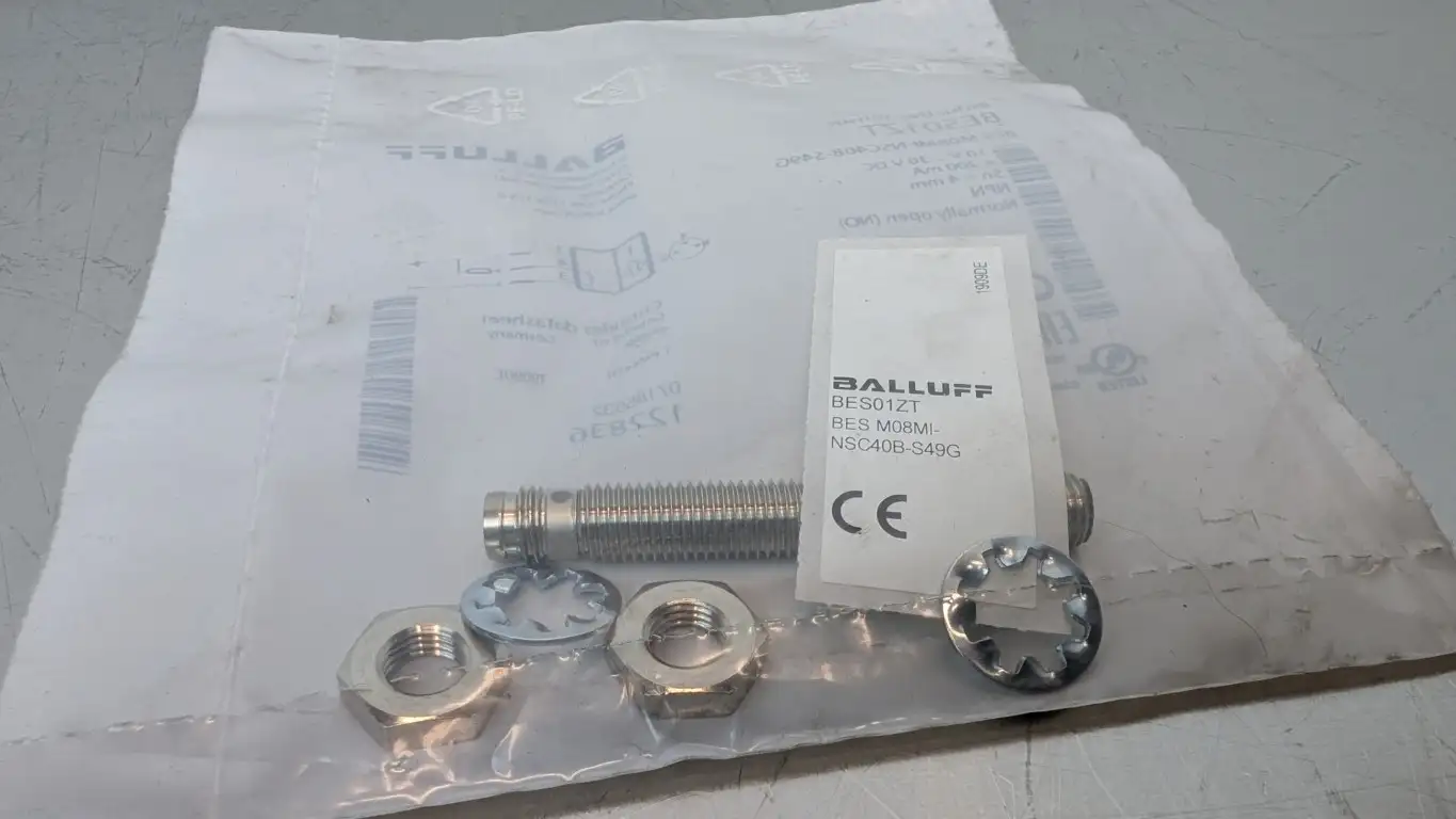 Balluff BES01ZT Inductive Sensor BES M08MI-NSC40B-S49G 4mm 10-30VDC 200mA M8 NO - Image 2